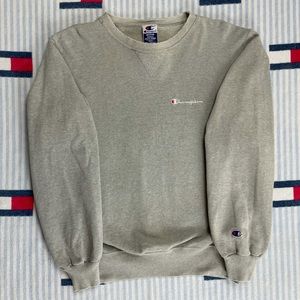 Vintage Distressed Champion Embroidered Spellout crewneck sweatshirt